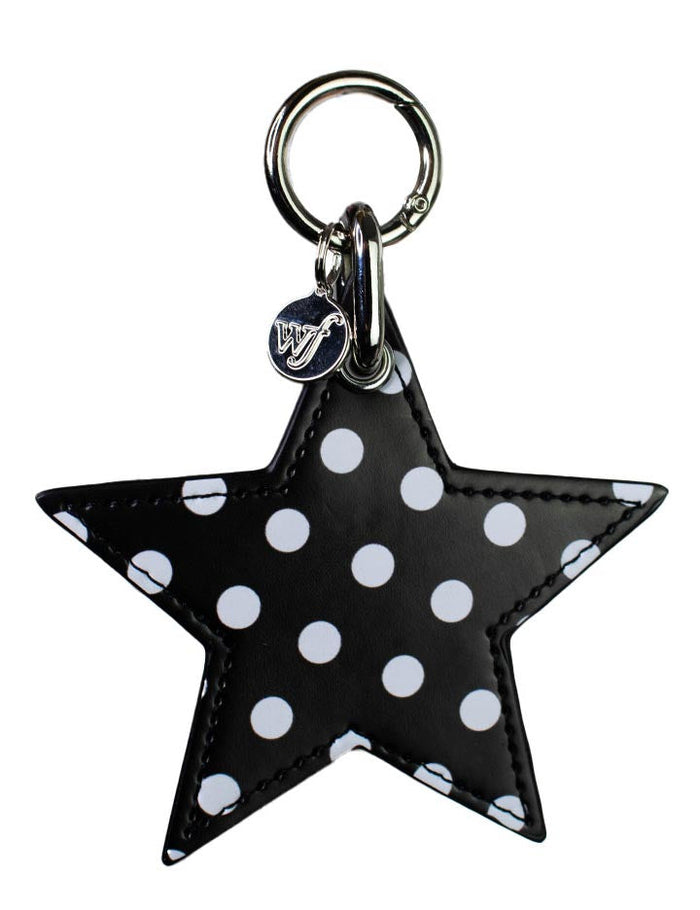 Polka Dot Star Charm | Black and White by Wildflower Cases