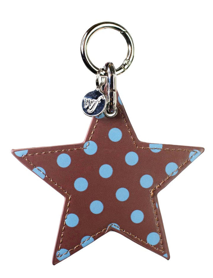 Polka Dot Star Charm | Brown and Blue by Wildflower Cases