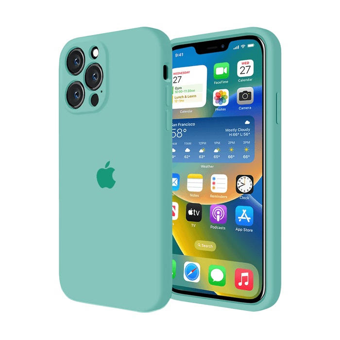 iPhone Camera Protection Silicone Case (Spearmint Green) by Vogueen