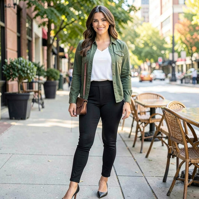 Celebrity Pink Pull-on Black Skinny Pants-Size XL by Vanessa Jane
