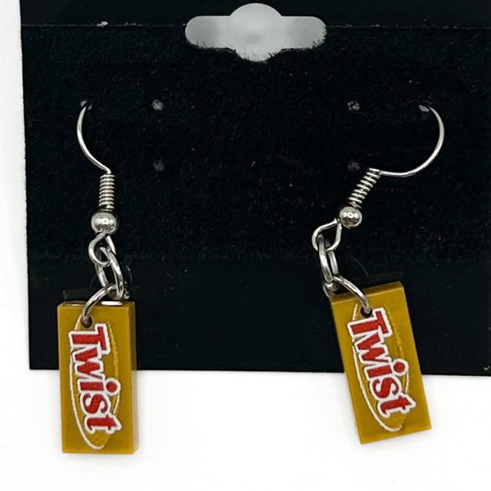 Twist Candy Earrings made from LEGO Bricks - B3 Customs by B3 Customs
