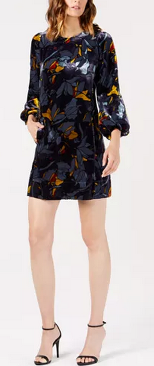 French Connection Women's Aventine Velvet Dress, Size 6 by Vanessa Jane