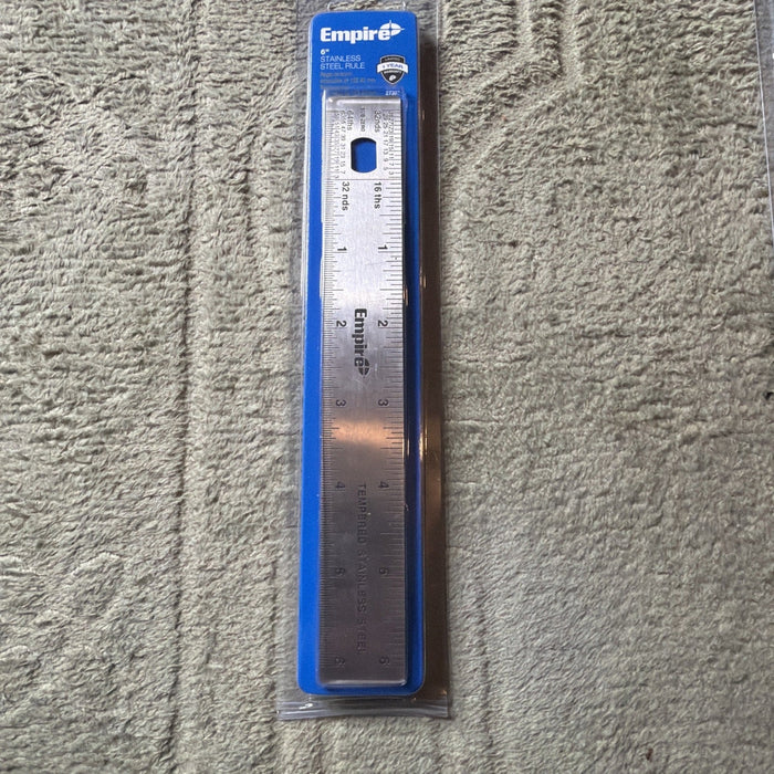 Empire 6" Tempered Stainless Steel Ruler by Price Is Right Miami