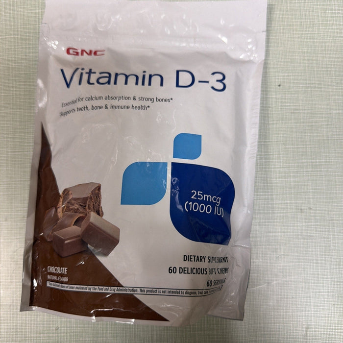 GNC Vitamin D-3 Soft Chews 1000IU - Chocolate by Price Is Right Miami