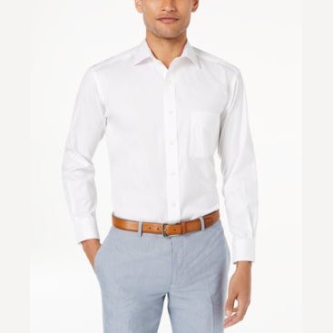 Club Room Mens Cotton Wrinkle Resistant Button-Down Shirt by Vanessa Jane