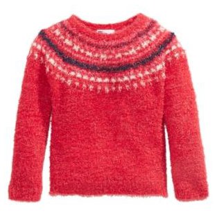 Epic Threads Girls Fuzzy Fair Isle Sweater by Vanessa Jane