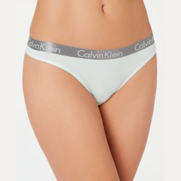 Calvin Klein Underwear Womens Radiant Cotton Thong by Vanessa Jane