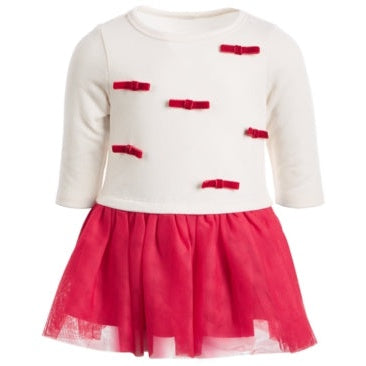 First Impressions Baby Girls Bow and Tulle Tutu Dress by Vanessa Jane
