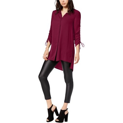 Bar Iii Womens Ruched Tunic Blouse, Size XXS by Vanessa Jane