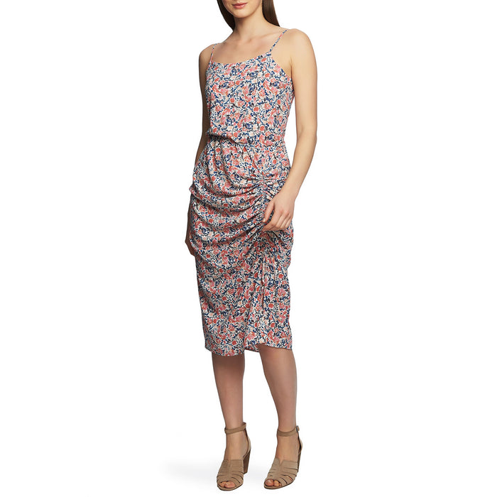1. STATE Womens Pink Floral Spaghetti Strap Scoop Neck Sheath Dress, Size 8 by Vanessa Jane