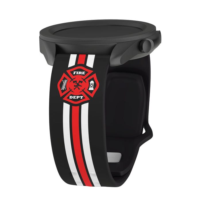 FireFighter First Responder HD Watchband for Samsung, Garmin, Fossil, and More for Samsung, Garmin, Fossil, and More by Affinity Bands