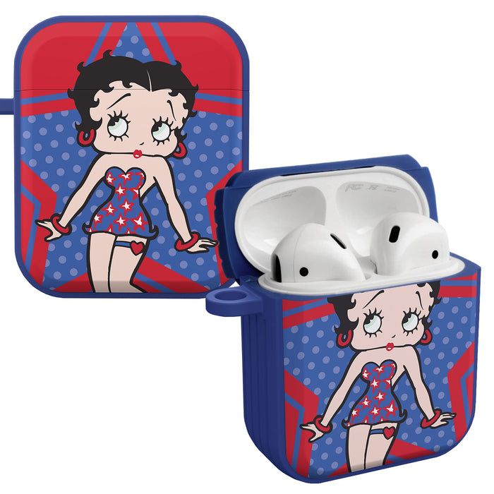 Betty Boop Red White & Boop HDX Apple AirPods Gen 1 & 2 Case Cover by Affinity Bands