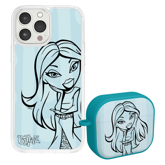 Bratz® Passion For Fashion HD Apple iPhone 14 Mag-Safe Phone Case and AirPods Gen 3 Combo Package by Affinity Bands