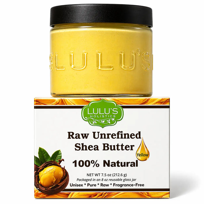 100% Raw African Unrefined Yellow Shea Butter – Pure, Natural Moisture by Lulu’s Holistics