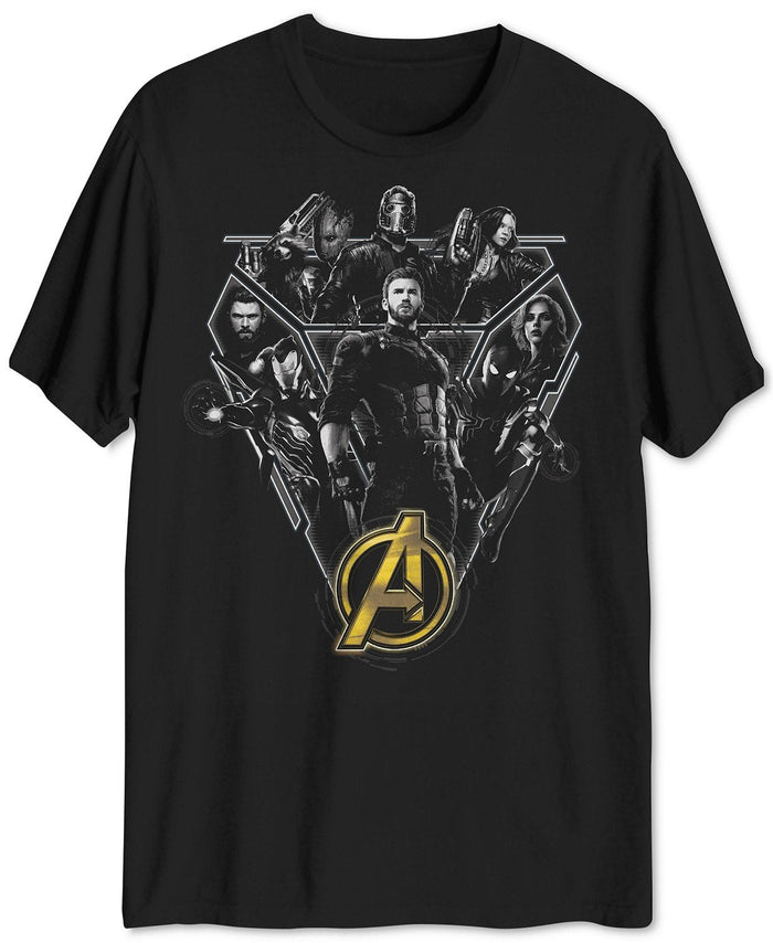 Hybrid Marvel Avengers Assemble Mens Graphic T-Shirt by Vanessa Jane