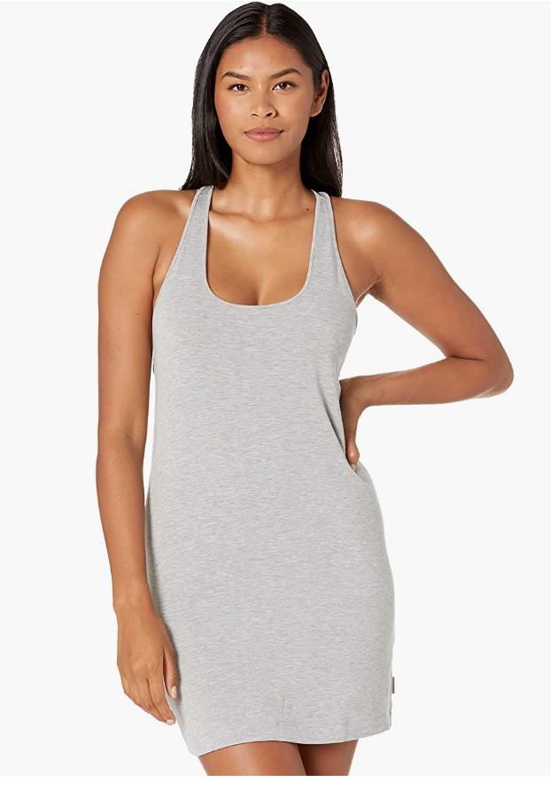 Calvin Klein Womens Pure Rib Sleeveless Nightshirt by Vanessa Jane