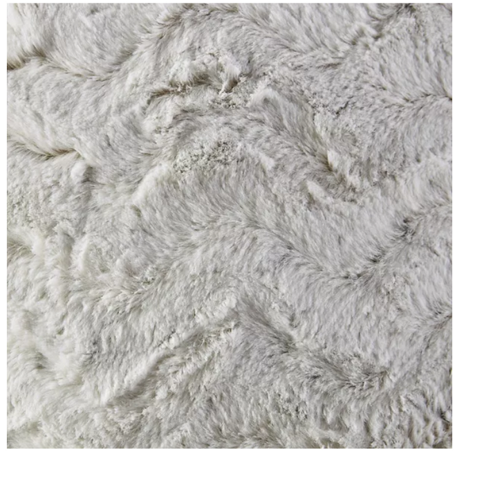 Madison Park Marselle Faux Fur Square Throw Pillow, 20X20 by Vanessa Jane