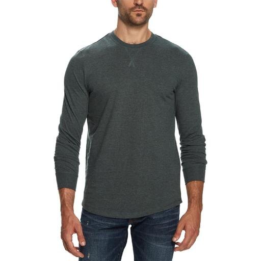Weatherproof Mens T-Shirt Waffle Knit Long Sleeve Tee by Vanessa Jane