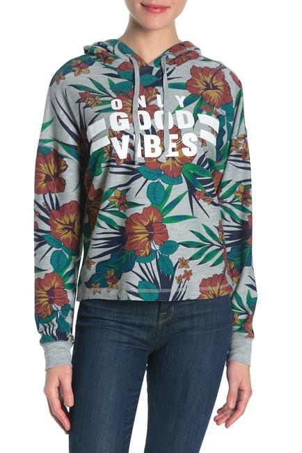 Pretty Rebel women's Good Vibes Tropical Hoodie, Size Small by Vanessa Jane
