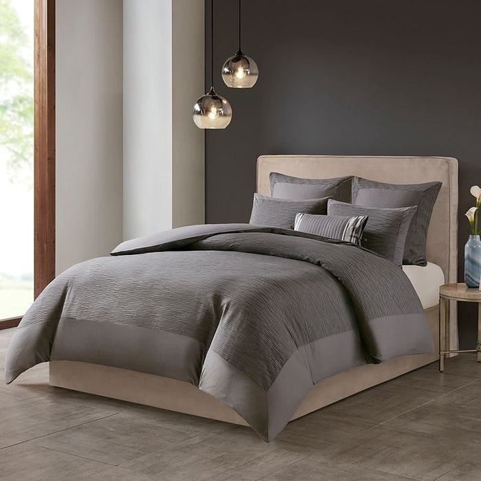 Hanae King Cotton Blend Yarn Dyed 3 Piece Comforter Set - N Natori NS10-3250 by Vanessa Jane