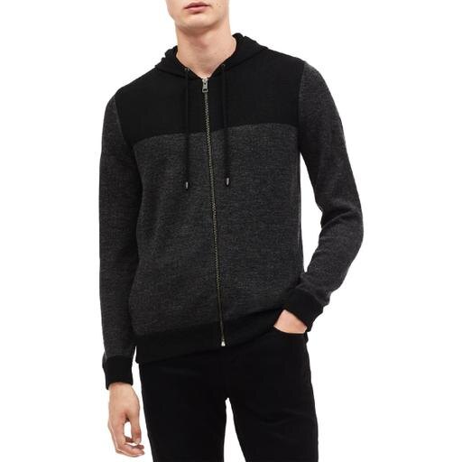 Calvin Klein Mens Full Zip Color Block Hoodie Sweatshirt,Size 2XL by Vanessa Jane