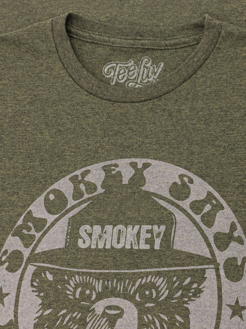 Smokey Bear Keep it Green Logo T-Shirt - Green by Tee Luv