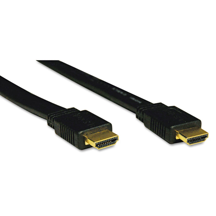 Tripp Lite High Speed HDMI Flat Cable, Ultra HD 4K, Digital Video with Audio (M/M), 3 ft, Black