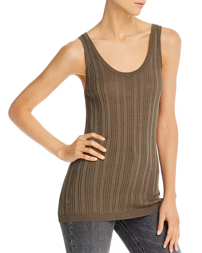 Remain Birger Christensen Gere Rib-Knit Tank, Size Medium by Vanessa Jane