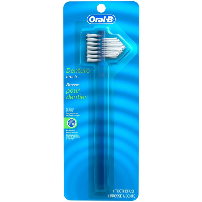 Oral-B Denture Care Brush, Dual-Action Bristles for Deep Cleaning, 1 Count by Pasteur Pharmacy