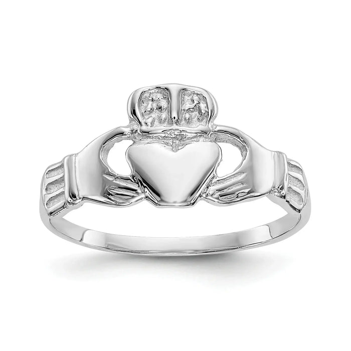 10k Gold Irish Claddagh Ring by Fine Color Jewels
