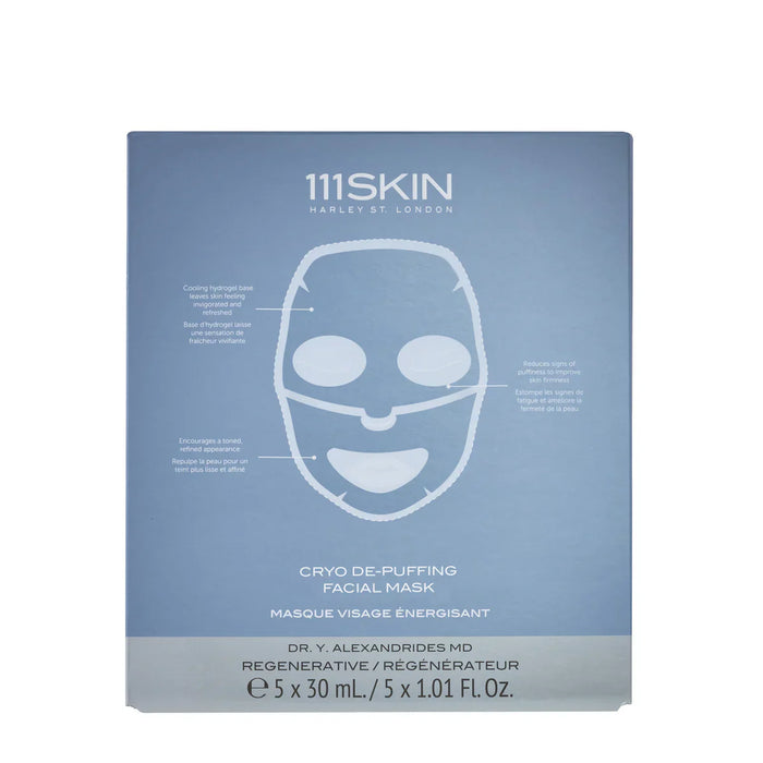 111SKIN Cryo De-Puffing Facial Mask Set Box by Nava Beauty