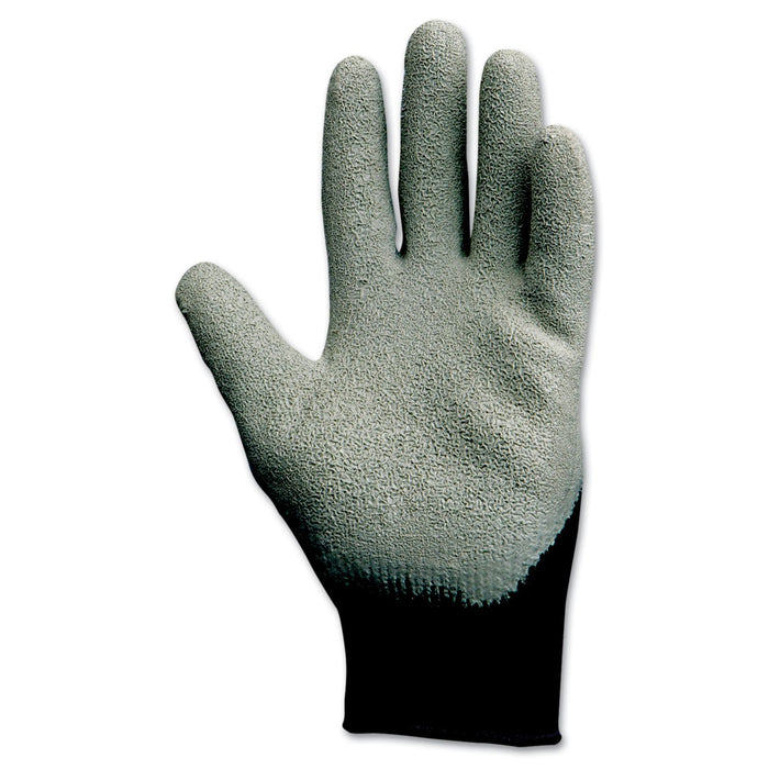 KleenGuard G40 Latex Coated Poly-Cotton Gloves, 250 mm Length, Large/Size 9, Gray, 12 Pairs