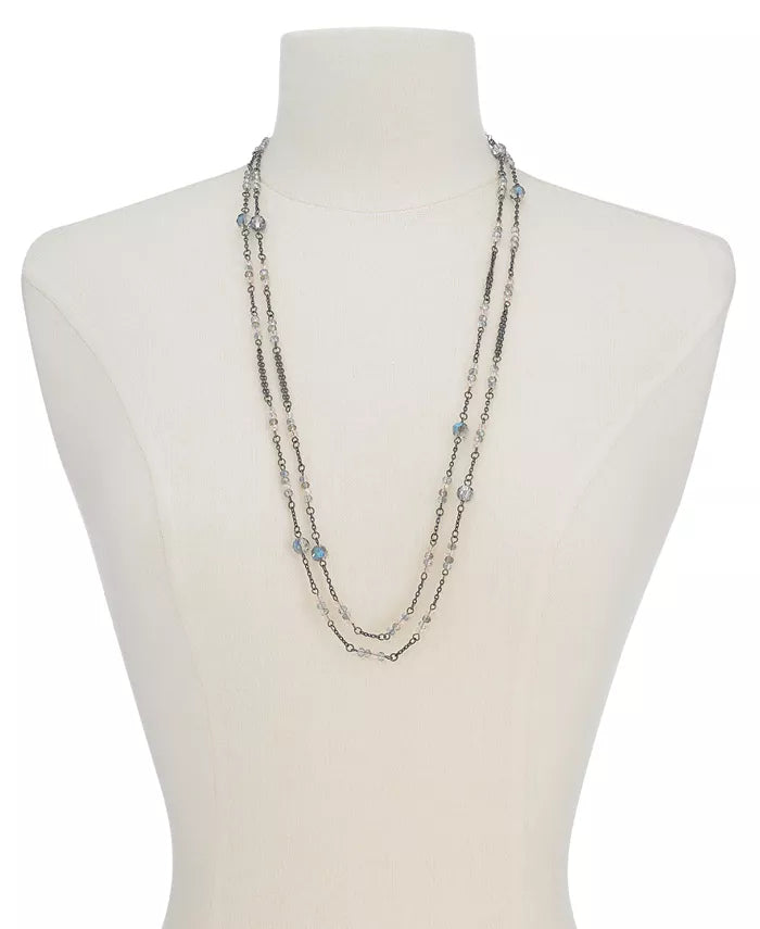 I.n.c. Hematite-Tone Beaded Statement Necklace by Vanessa Jane