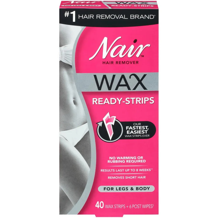 Nair™ Wax Ready for clinician review 199-Strips for Legs & Body Kit by Pasteur Pharmacy
