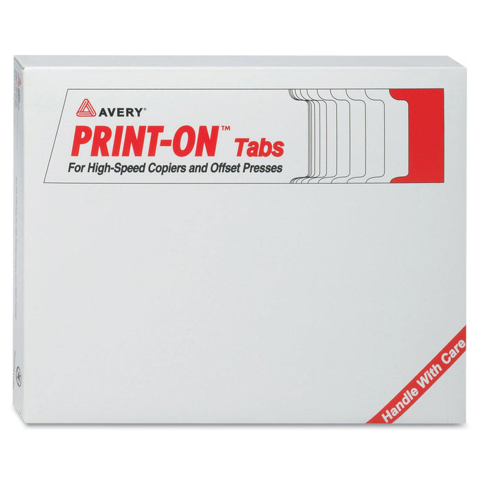 Avery Customizable Print-On Dividers, 3-Hole Punched, For Xerox 5090 Copiers, 5-Tab, 11 x 8.5, White, 30 Sets