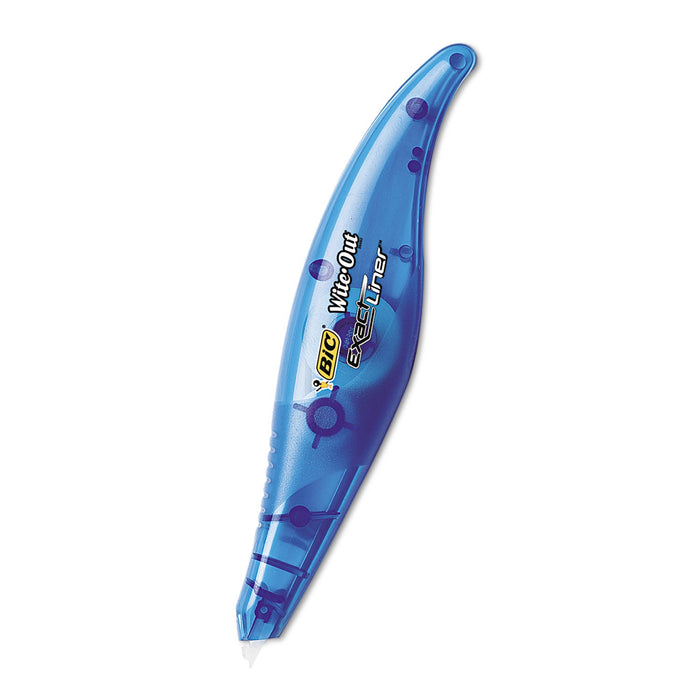 BIC Wite-Out Brand Exact Liner Correction Tape, Non-Refillable, Blue Applicator, 0.2" x 236"