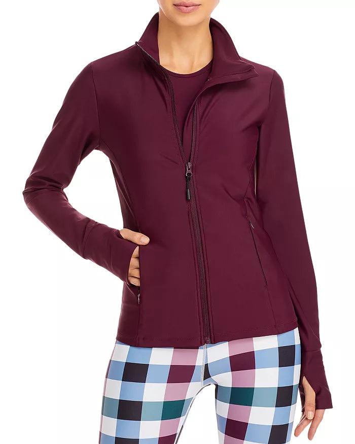 Aqua Athletic Yoga Zip Jacket by Vanessa Jane