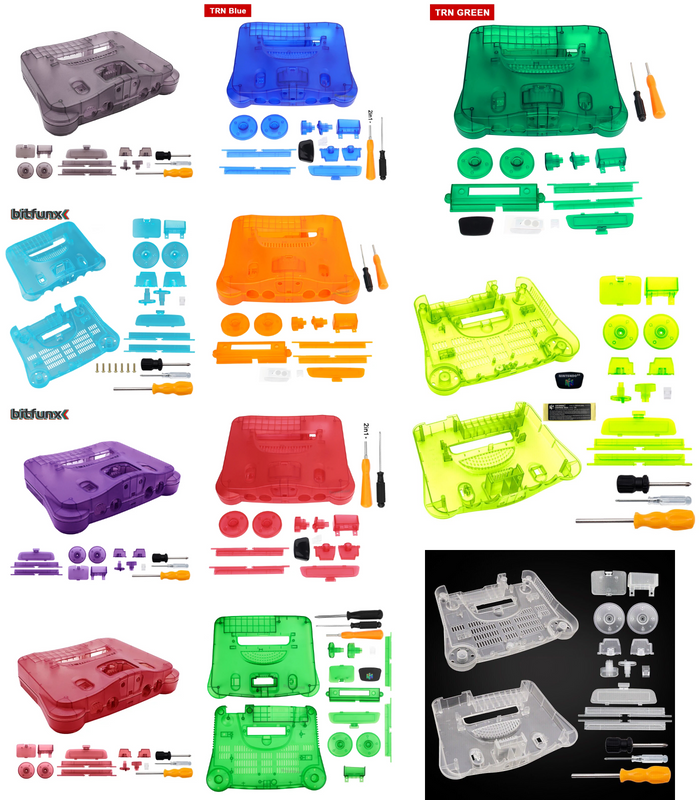 N64 Replacement Translucent Shell Case Housing Nintendo 64 by VintageVideoGameStore