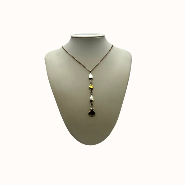 Lucky Brand Two-Tone Pendant Long Necklace, 30 + 2 Extender by Vanessa Jane