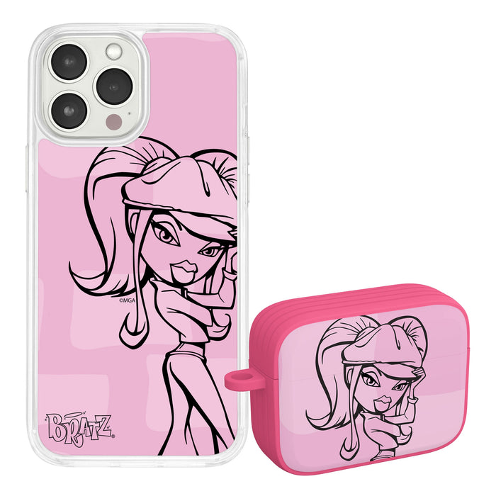 Bratz® Passion For Fashion HD Apple iPhone 13 Mag-Safe Phone Case and AirPods Pro 1 & 2 Combo Package by Affinity Bands
