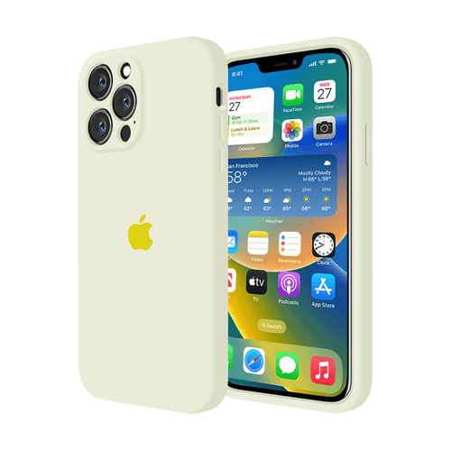 iPhone Camera Protection Silicone Case (Creamy Yellow) by Vogueen