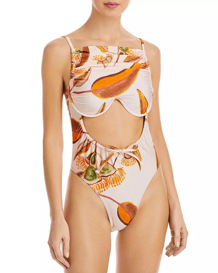 Andrea Iyamah Tiaca One Piece Swimsuit - Eucalyptus - Size Small by Vanessa Jane