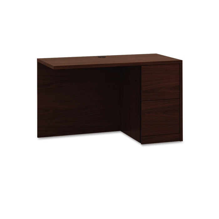 HON 10500 Series L Workstation Return, Full-Height Right Ped, 48w x 24d x 29.5h, Mahogany