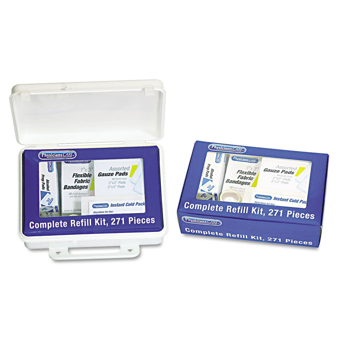PhysiciansCare Complete Care First Aid Kit Refill, 271 Pieces, Box