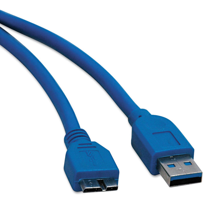 Tripp Lite USB 3.0 SuperSpeed Device Cable, 3 ft, Blue