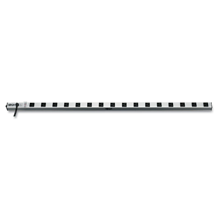 Tripp Lite Vertical Power Strip, 16 Outlets, 15 ft Cord, Silver
