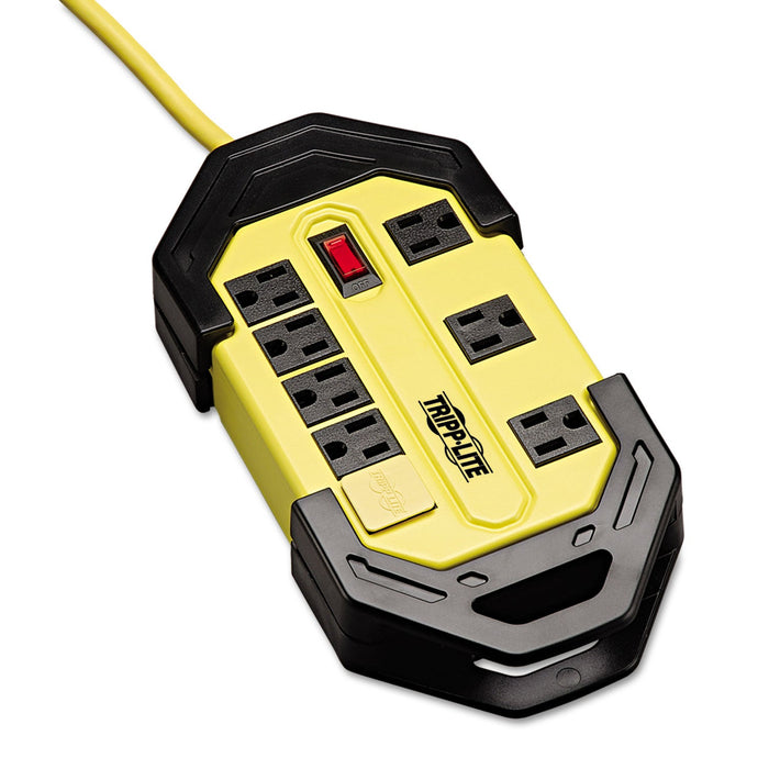 Tripp Lite Power It! Safety Power Strip with Safety Covers, 8 Outlets, 15 ft Cord, Yellow/Black