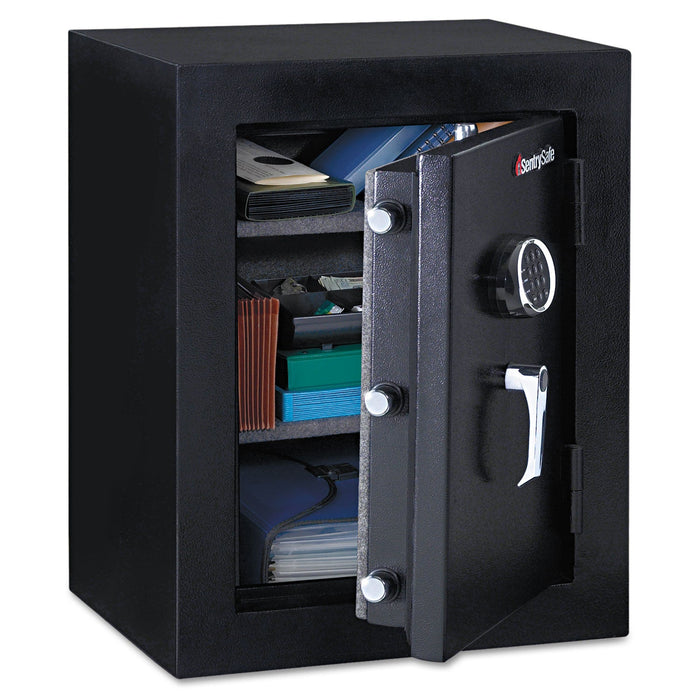 Sentry Executive Fire-Safe, 3.4 cu ft, 21.75w x 19d x 27.75h, Black