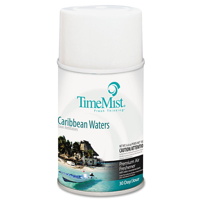 TimeMist Premium Metered Air Freshener Refill, Caribbean Waters, 6.6 oz Aerosol Spray