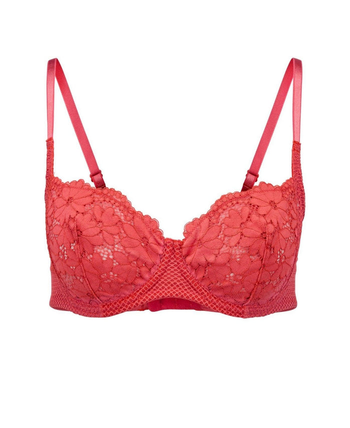 Adore Me Womens Roxanne Unlined Balconette Bra - 38DDD/Dark Orange by Vanessa Jane